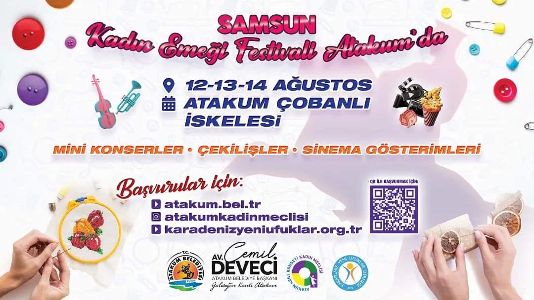 Samsun Kadın Emeği Festivali  Atakum’da başlıyor